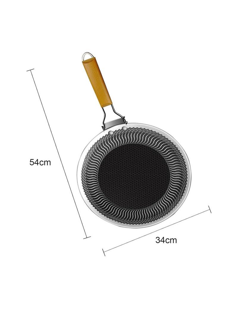 Kruvad Stainless Steel Grill Plate for Nonstick BBQ Roti Maker with Folding Handle Gourmet Baking Korean Tawa Skillet Set Ideal for Camping 53x34x1 CM