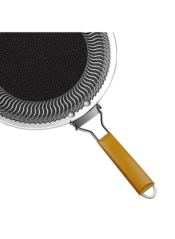 Kruvad Stainless Steel Grill Plate for Nonstick BBQ Roti Maker with Folding Handle Gourmet Baking Korean Tawa Skillet Set Ideal for Camping 53x34x1 CM
