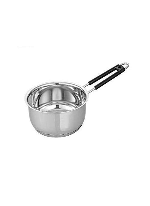 VARSHA INTERNATIONAL Stainless Steel Multipurpose Sauce Pan Sauce Pot Milk Pan for Kitchen Restaurant Cooking Heat Proof Handle Rust Resistant Dishwasher Safe 3 Pcs Silver 115 2 Litre