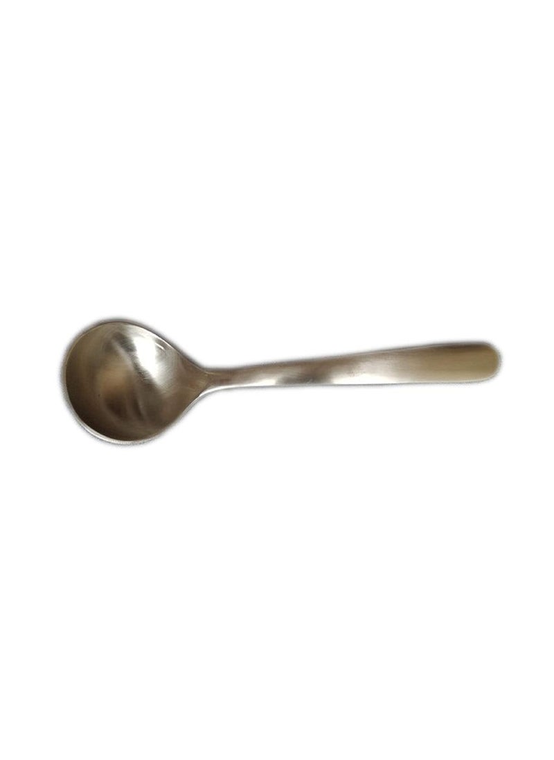RBHMC BRONZE MASTER Pure Bronze Kansa Serving Dessert Spoon for Serving Food Tableware Bronze Serving Spoon 245 CM Pack of 1