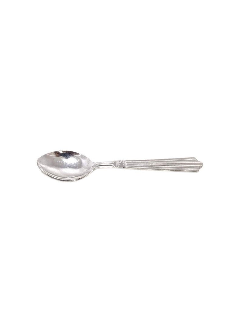 Sahiba Gems Solid Silver SpoonTea Spoon for BabiesSilver Tea Spoon for Gift 1 Pcs Spoon Length 9 Centimetre 8 Grams Pack of 1