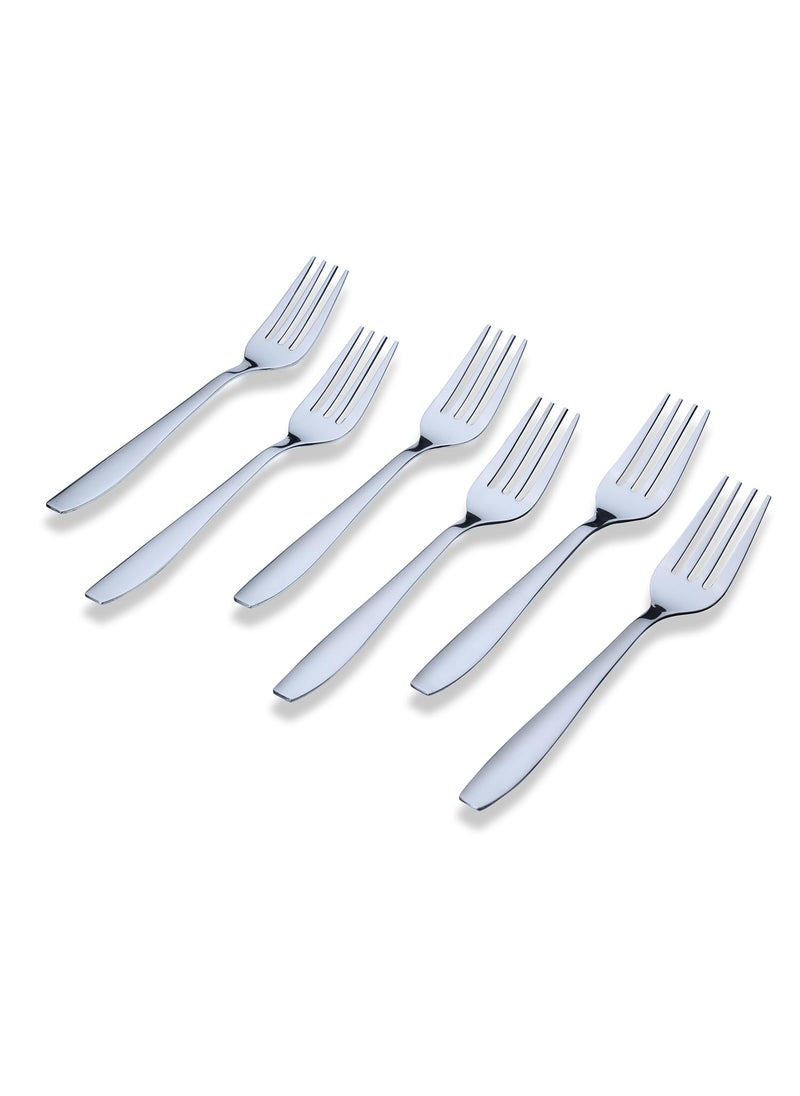 Kishco Crescent Stainless Steel Dessert Fork Pack of 6