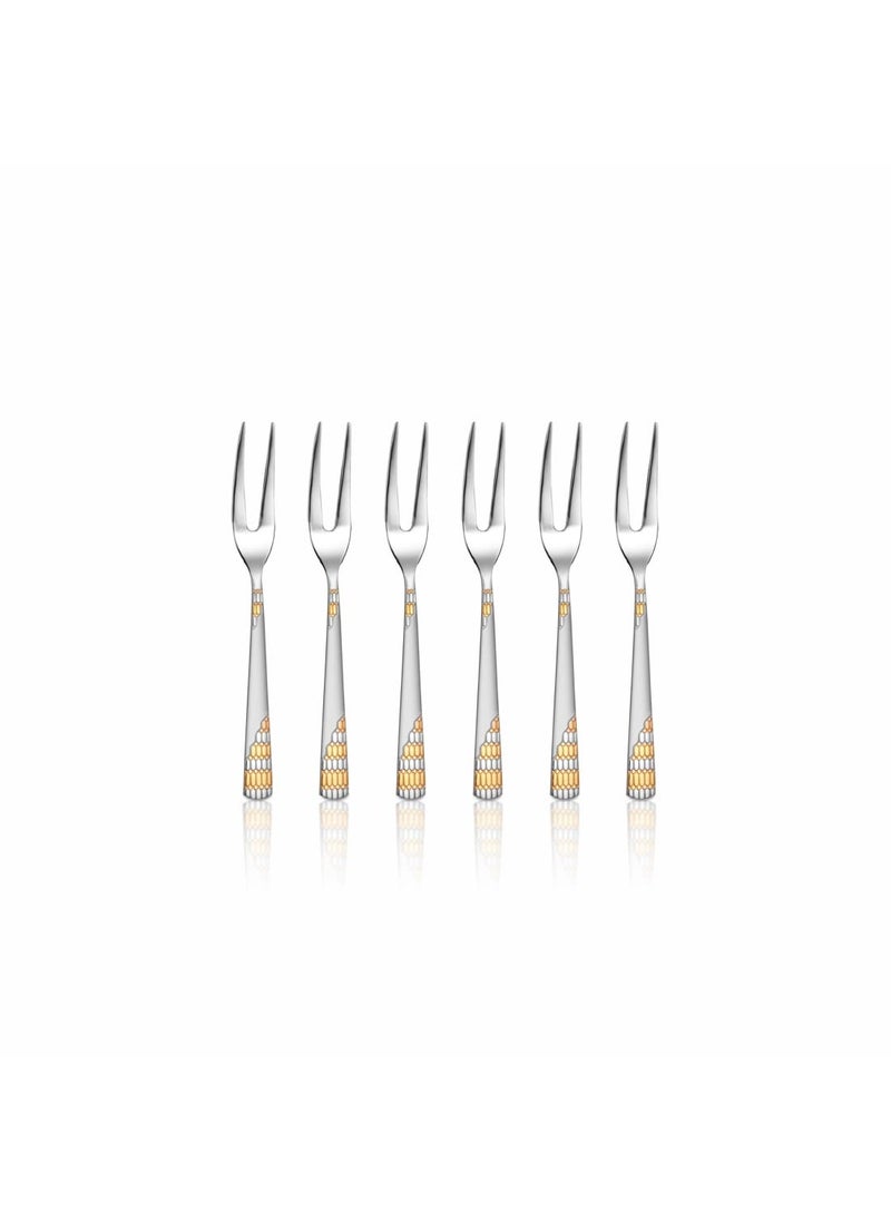 Shri Sam Stainless Steel Lavish Fruit Fork6 Pieces