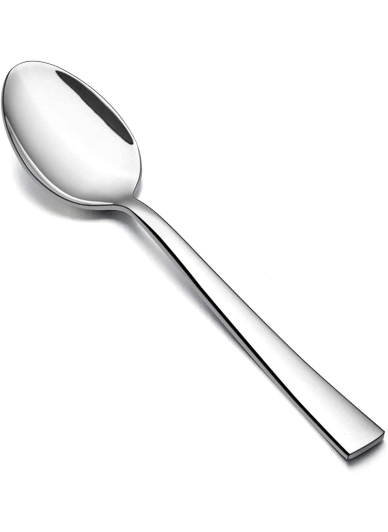 Dishita Creations Stainless Steel Standard Size DinnerTable Spoons Thickness2 MM Spoon Set Length 62 InchSilver Piece 24