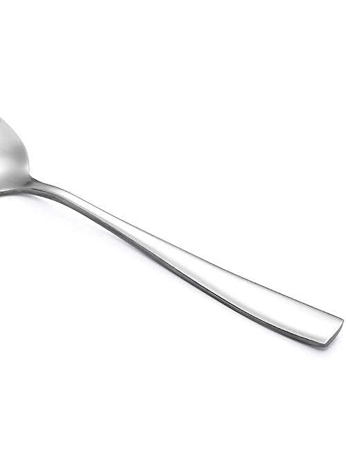 Dishita Creations Stainless Steel Standard Size DinnerTable Spoons Thickness2 MM Spoon Set Length 62 InchSilver Piece 24