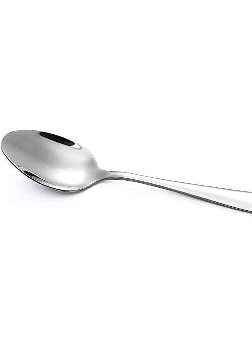 Dishita Creations Stainless Steel Standard Size DinnerTable Spoons Thickness2 MM Spoon Set Length 62 InchSilver Piece 24