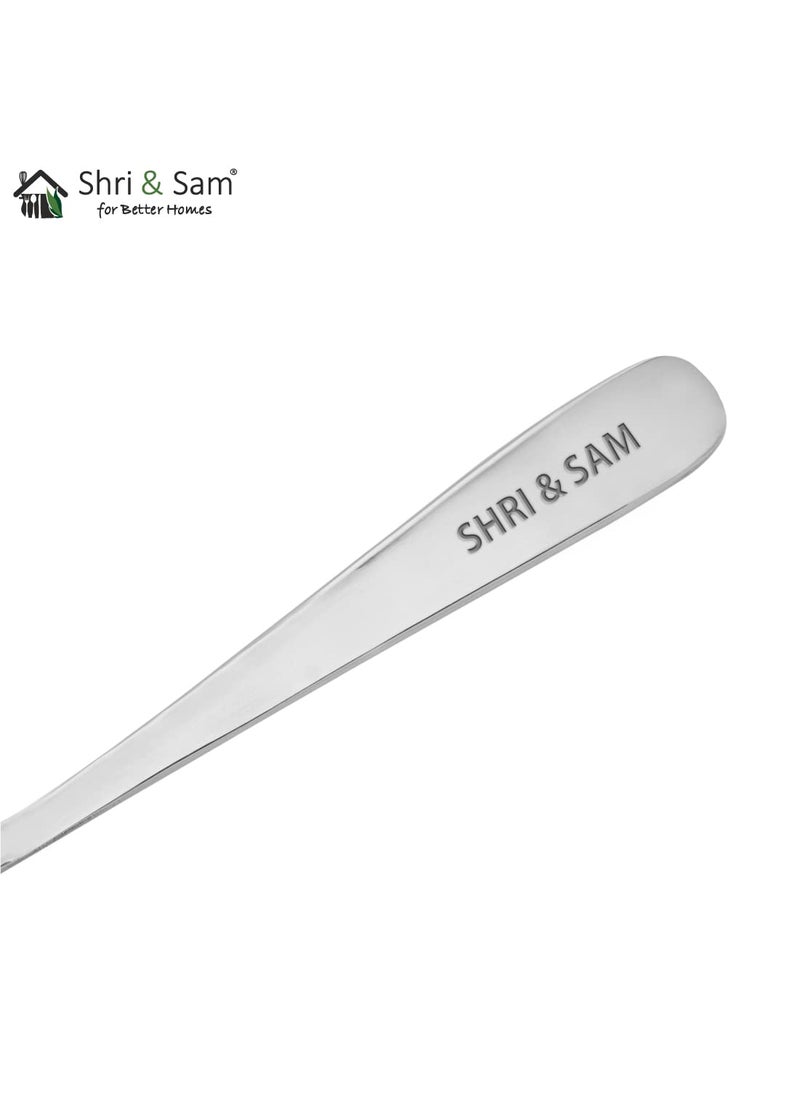 Shri Sam Stainless Steel Lotus Plain Desert Fork6 Pieces