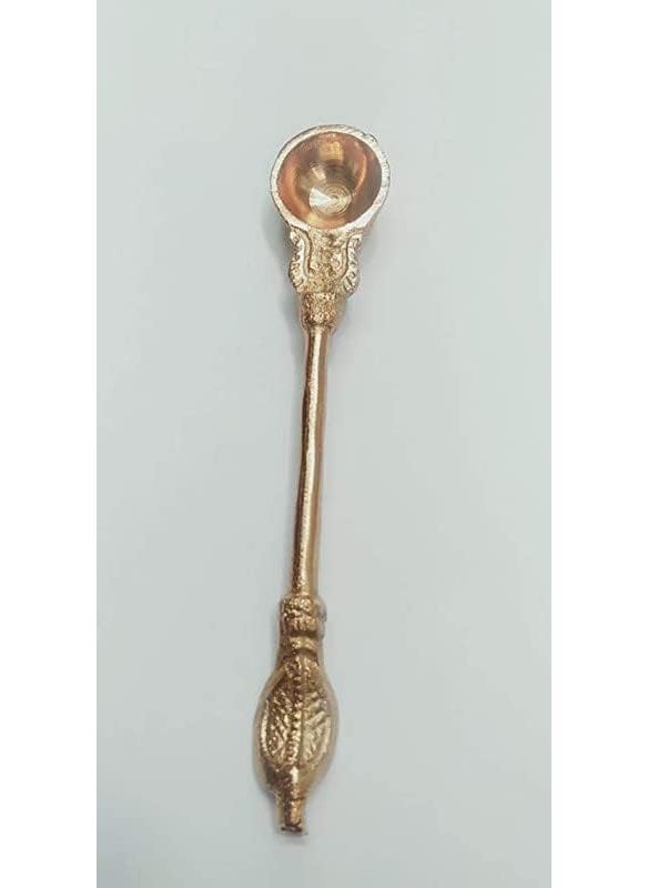 Copper Achmani Spoon for Pooja with a Size of 4 inches Comes in a Set of 2 Pieces
