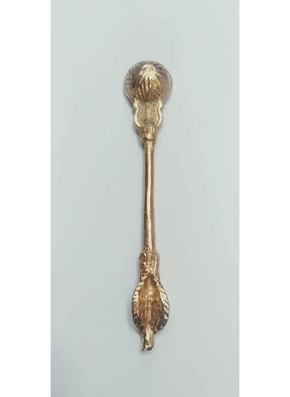 Copper Achmani Spoon for Pooja with a Size of 4 inches Comes in a Set of 2 Pieces