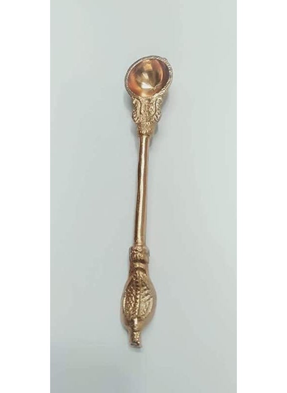Copper Achmani Spoon for Pooja with a Size of 4 inches Comes in a Set of 2 Pieces