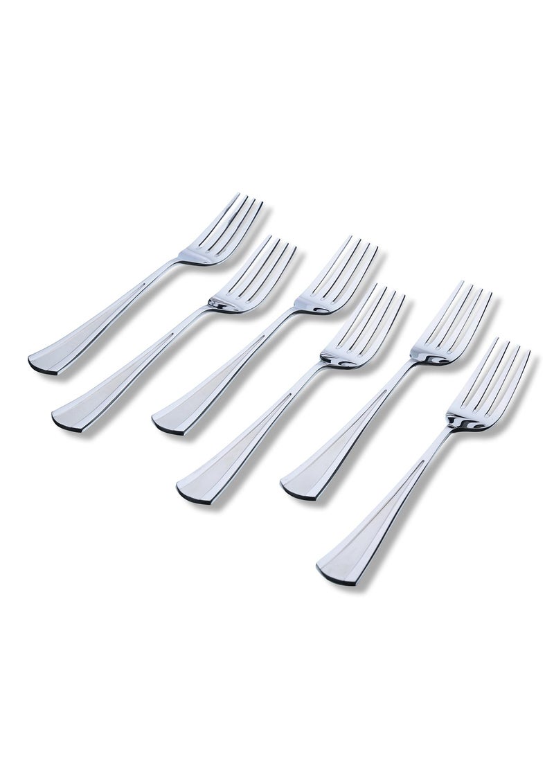 Kishco Milan Stainless Steel Dessert Fork Pack of 6