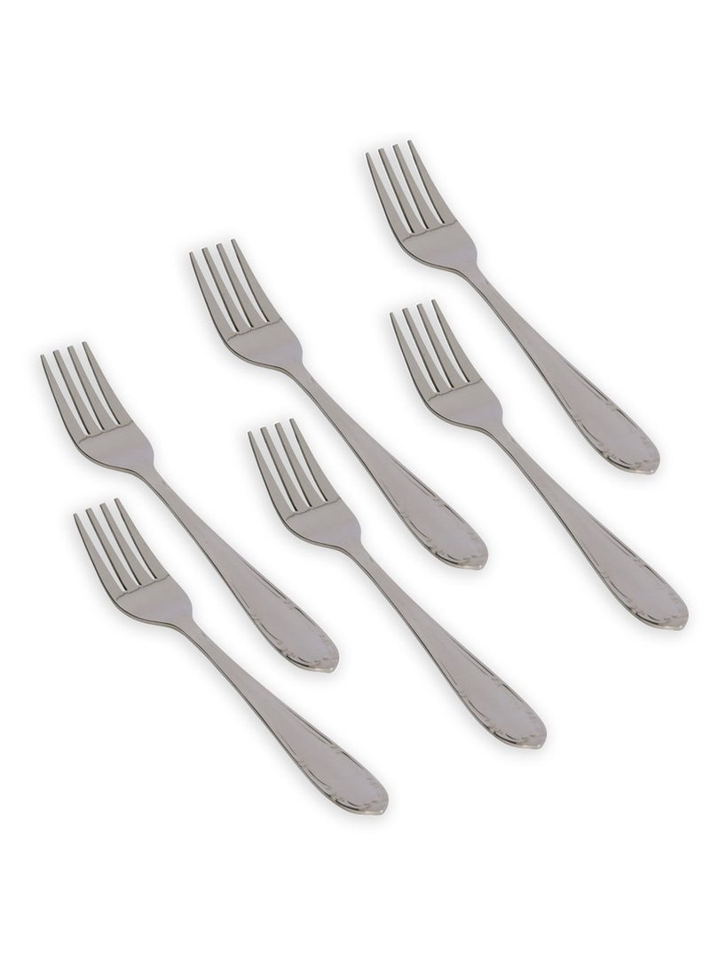 Kishco French Stainless Steel Dessert Fork Pack of 6