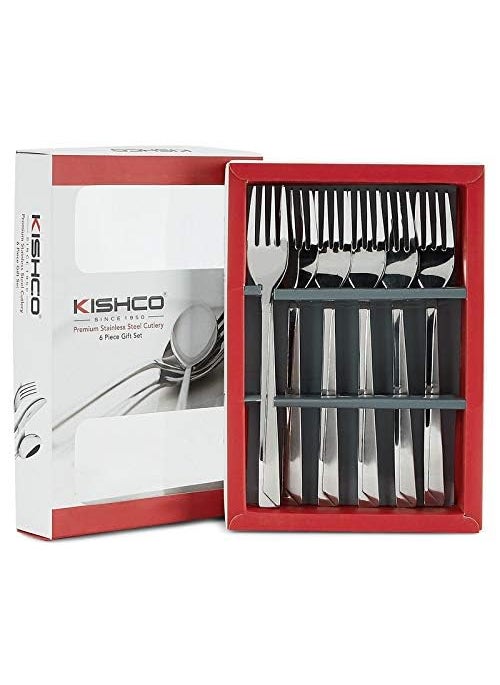 Kishco Stainless Steel Olympus DessertDinner Fork Pack of 6
