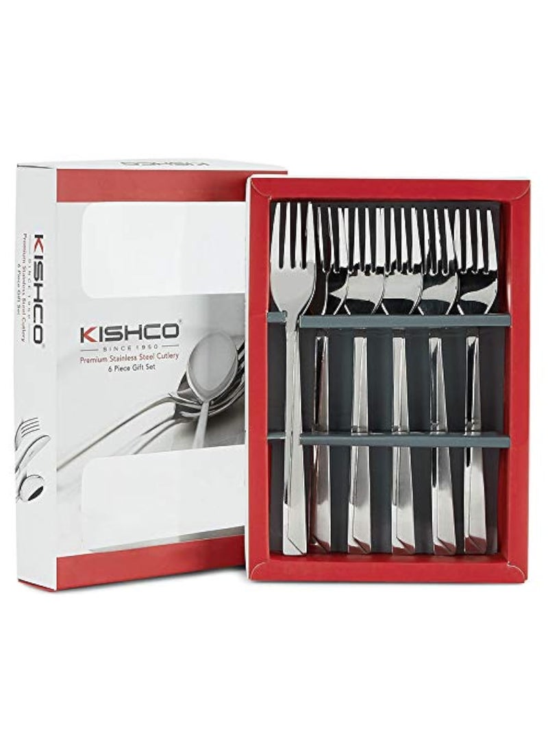 Kishco Stainless Steel Olympus DessertDinner Fork Pack of 6
