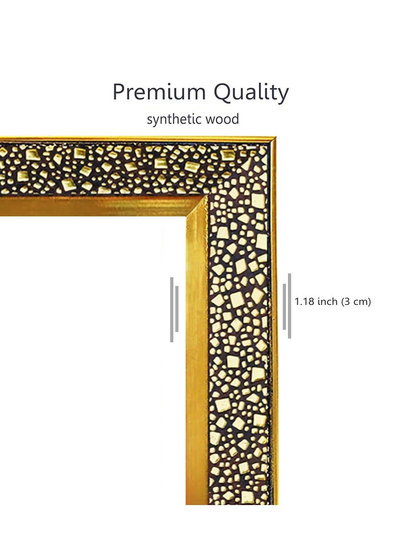Koshtak shree sampoorna yantra Health Wealth prosperity Photo Frame for Wall HangingGiftTemplepuja RoomHome Decor Golden Frame with Unbreakable Acrylic Glass for Worship