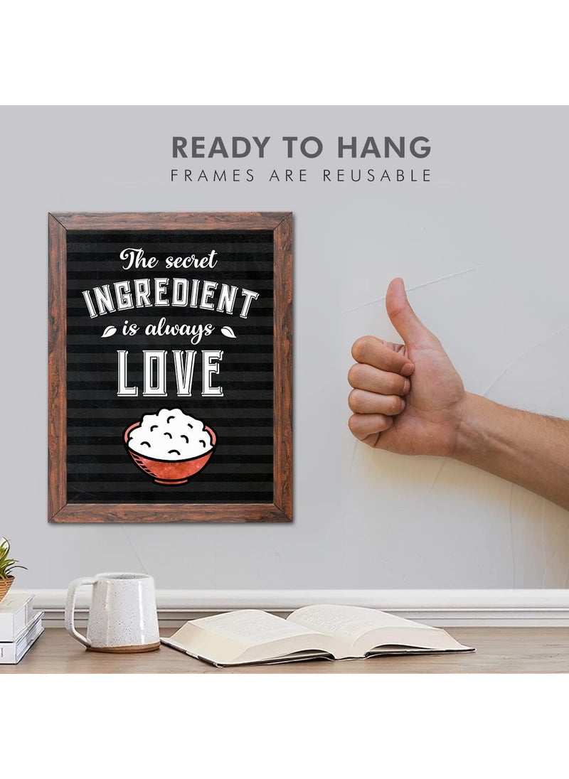 Chaka Chaundh Kitchen Quotes Wall Frames Bakery Cake Quotes Frame Food Quotes Dining Table Quotes Frames for Room Hall 14 X 11 Inches