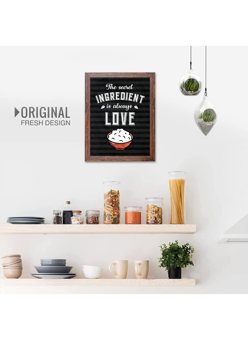 Chaka Chaundh Kitchen Quotes Wall Frames Bakery Cake Quotes Frame Food Quotes Dining Table Quotes Frames for Room Hall 14 X 11 Inches