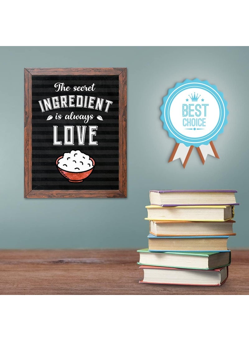 Chaka Chaundh Kitchen Quotes Wall Frames Bakery Cake Quotes Frame Food Quotes Dining Table Quotes Frames for Room Hall 14 X 11 Inches