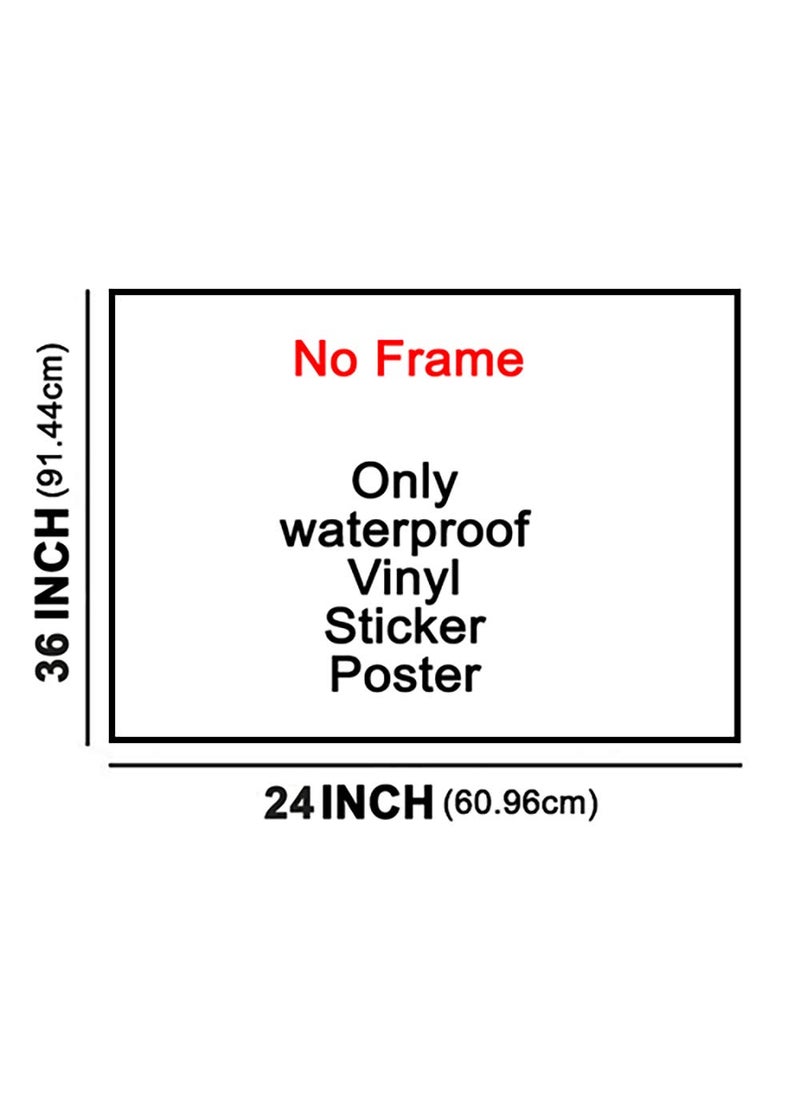 wallpics Mickey Mouse Cartoon Waterproof Vinyl Sticker Poster 24X36 inches can25163