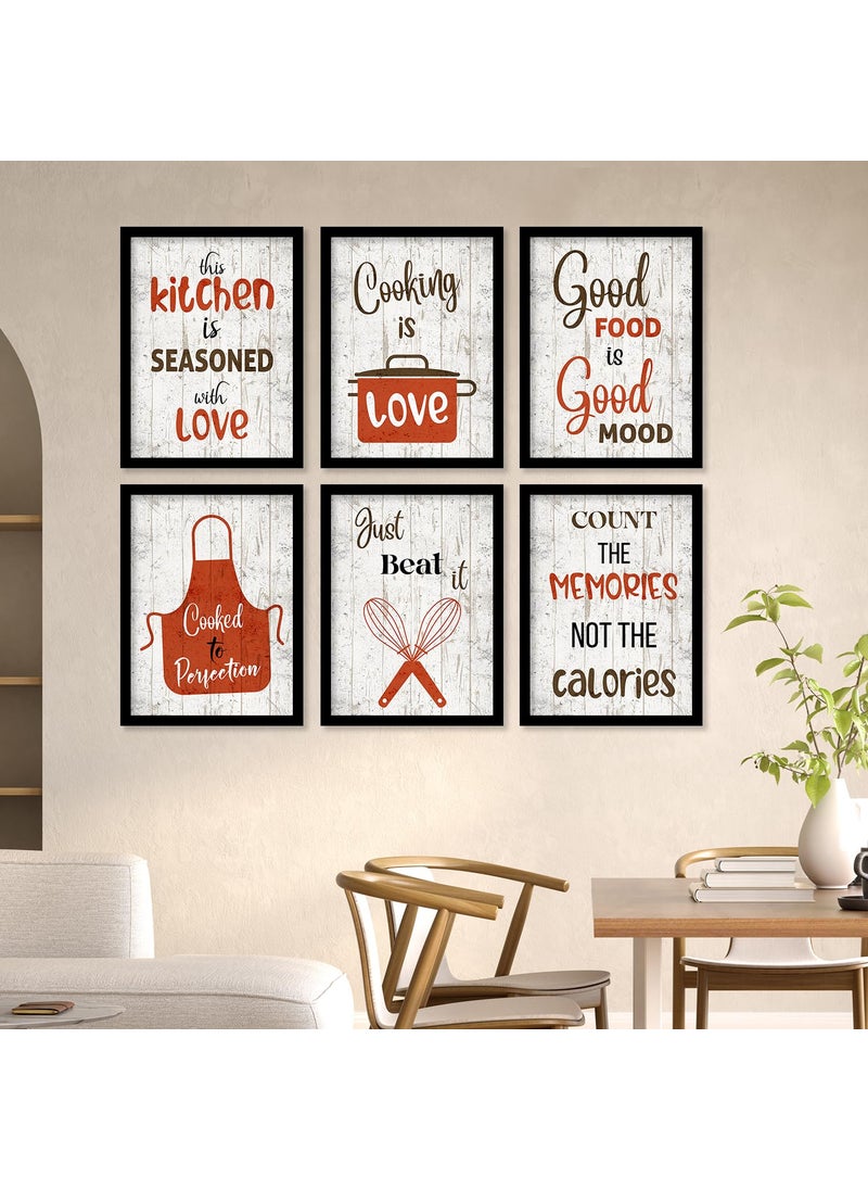 kotart Restaurant Quotes Framed Posters for Kitchen Wall Decoration Posters with Frame for CafeRestaurant Wall Decor 10 x 13 inch Kitchen 9