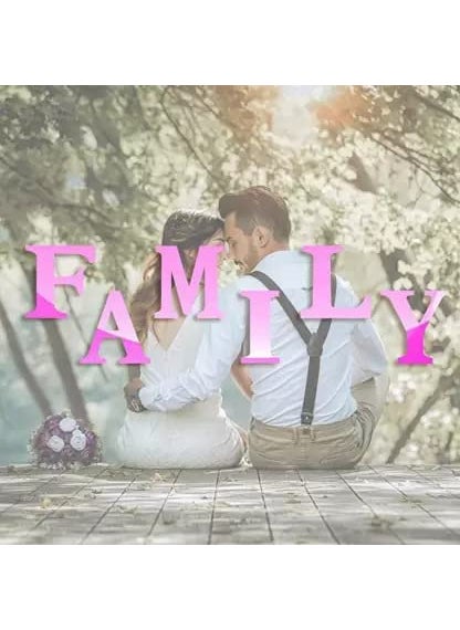 Cliths Pack of 6 Pieces Unfinished Wooden Letters Large Family Wood Decor Letter Sign Alphabet Cutout Letter for Living Room Kitchen Mantel Decoration Wedding Housewarming Party