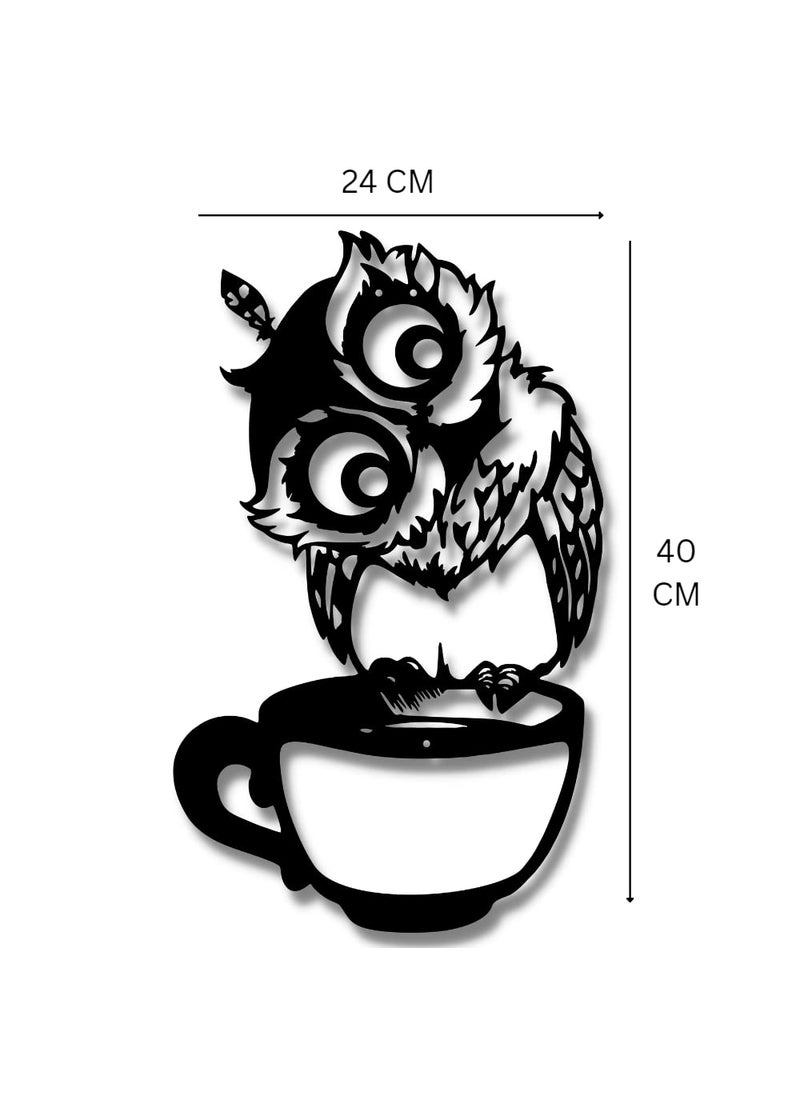 ARCTIK metal owl wall art decor 40x24 cm hanging wall art for living room office restaurant