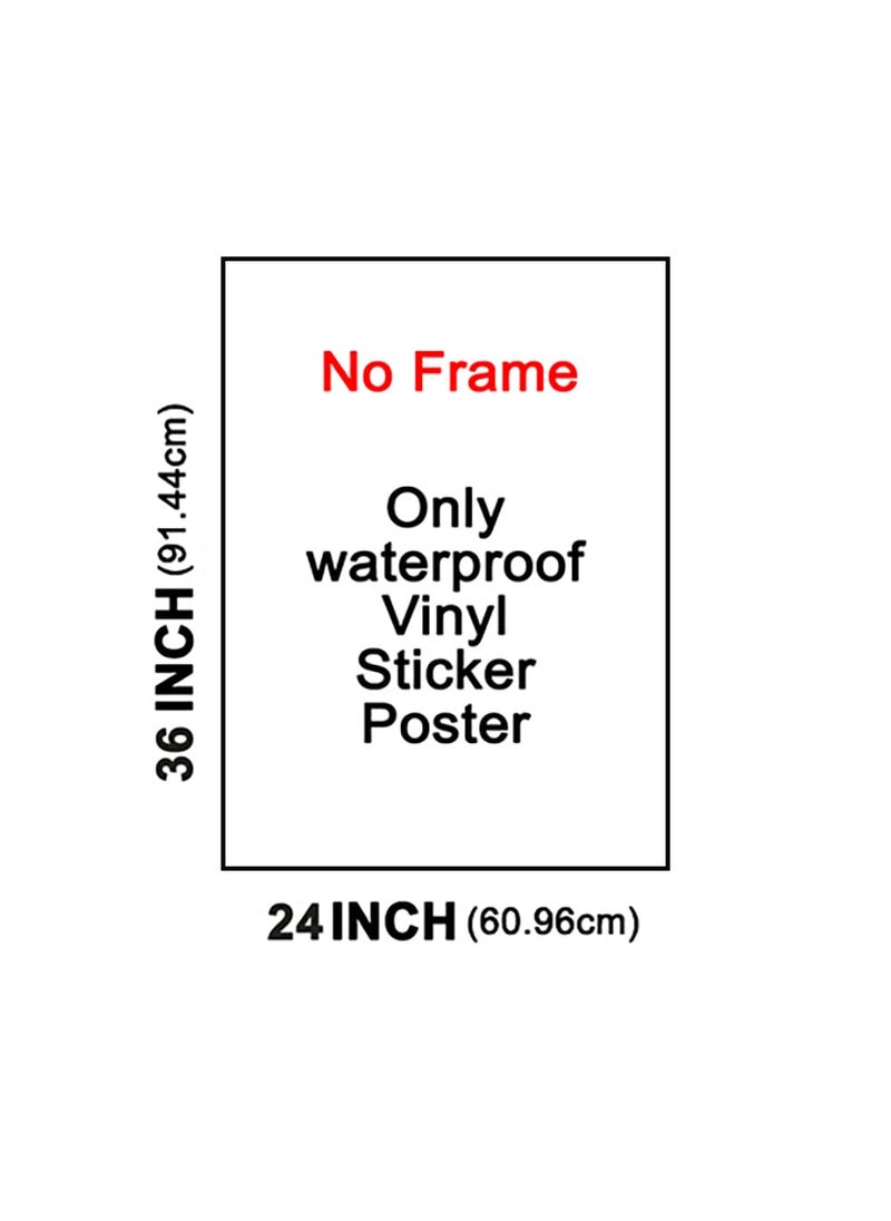 wallpics Goddess Maa Laxmi Religious Waterproof Vinyl Sticker Poster 24X36 inches can19273