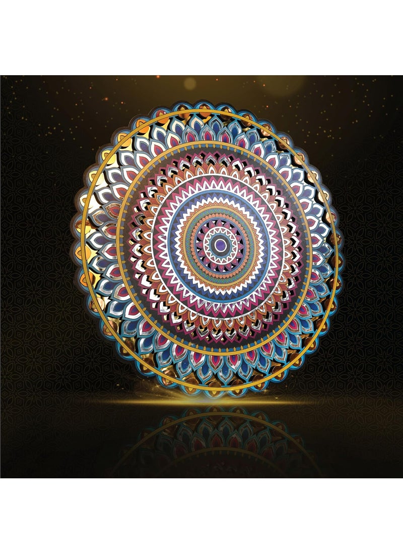 Island Rangoli Panch Tatva Mandala Vayu Design 22 inches Wall Decor Handmade Wall Art Mandala Art Lippan Art