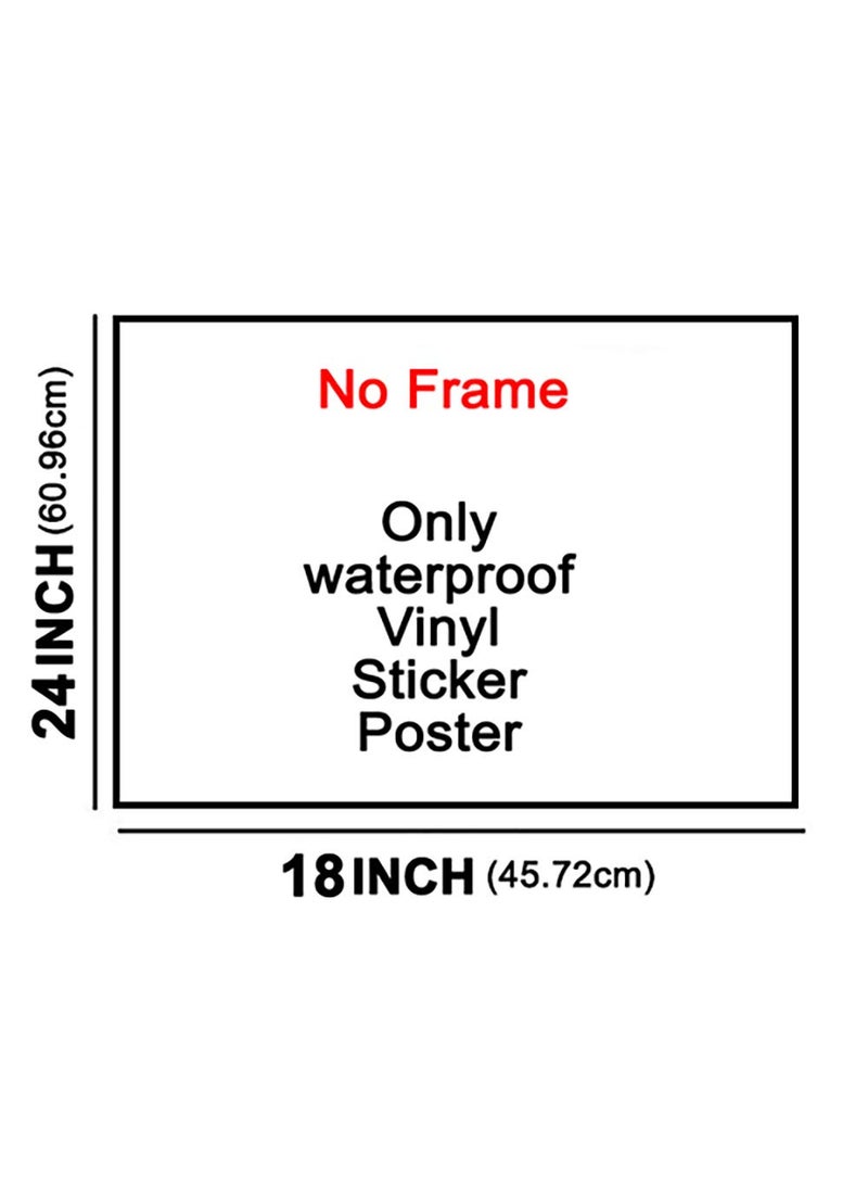 wallpics Barbie Doll Waterproof Vinyl Sticker Poster 24X18 inches