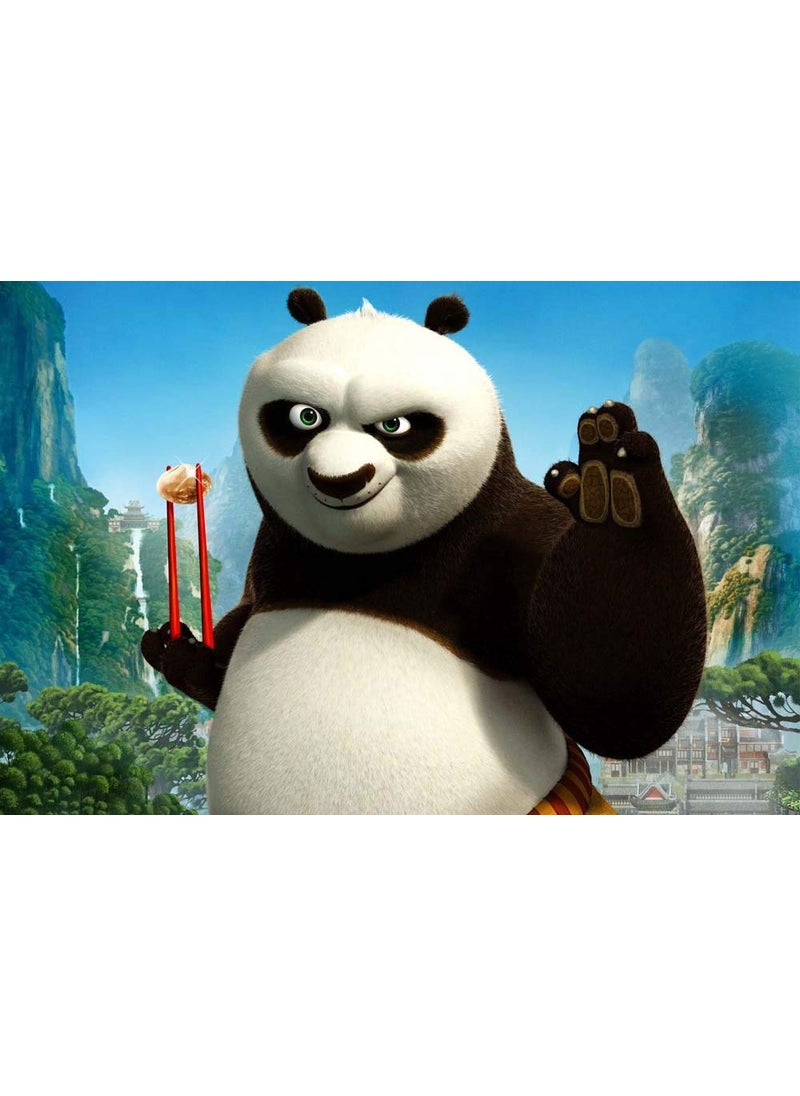 wallpicsKung Fu Panda Cartoon Waterproof Vinyl Sticker Poster 24X18 inches can25332