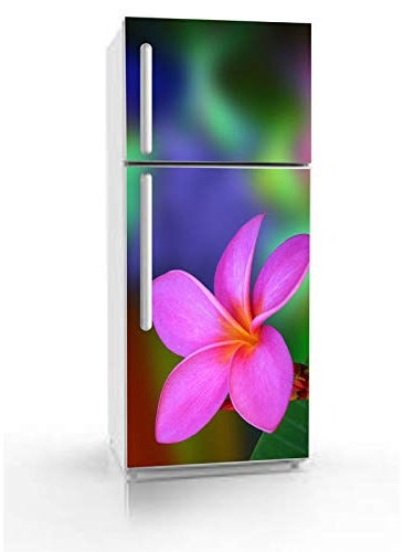 Advait Designs Vinly 3D Colourful FlowerDecorative Extra Large PVC Vinyl Fridge Sticker Multicolor 60 cm X 160 cm