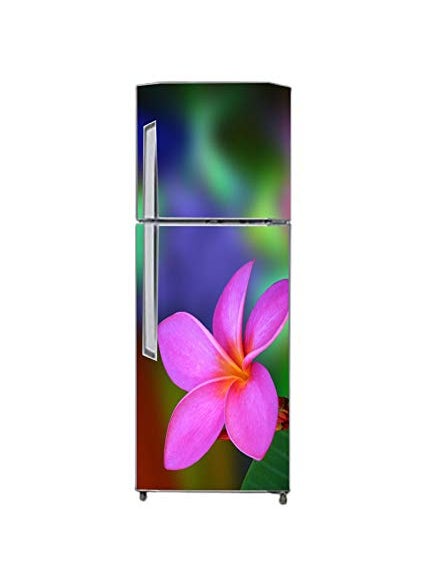 Advait Designs Vinly 3D Colourful FlowerDecorative Extra Large PVC Vinyl Fridge Sticker Multicolor 60 cm X 160 cm