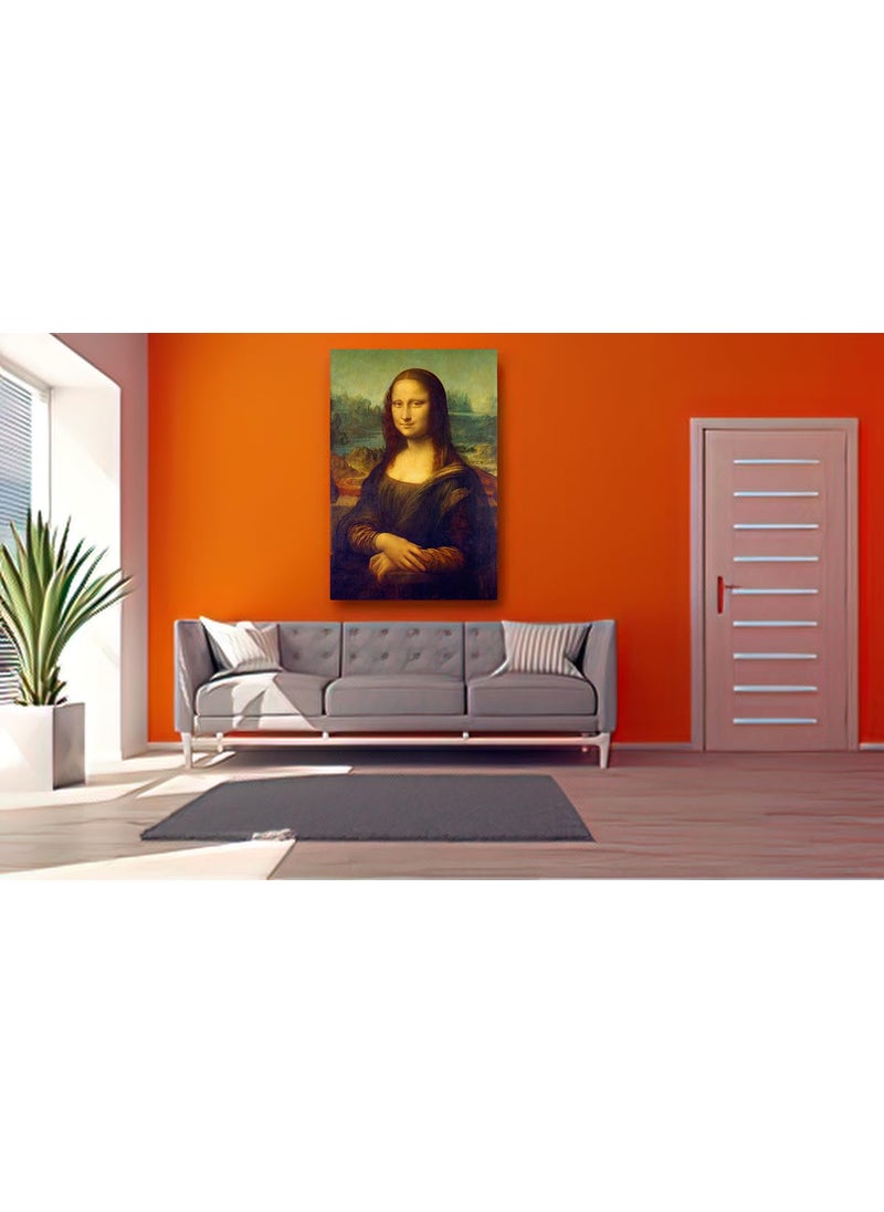 wallpics Monalisa Painting Poster Waterproof Vinyl Sticker for Home Decor can15412