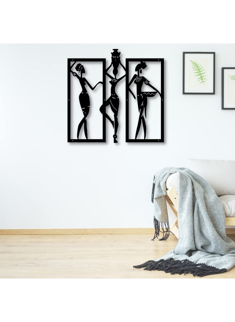 ARCTIK Metal Tribal women wall art 50X50 cm