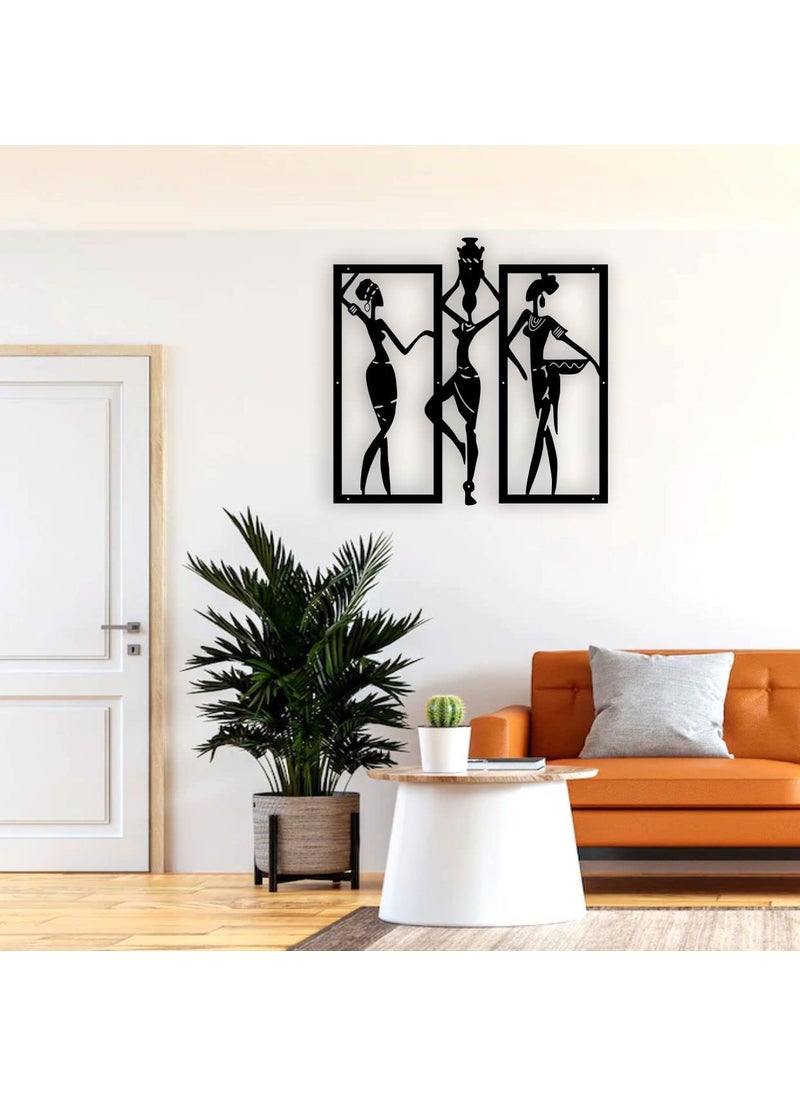 ARCTIK Metal Tribal women wall art 50X50 cm
