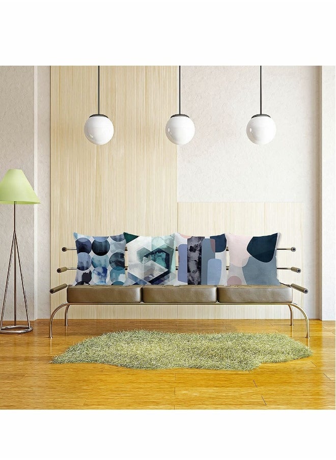 Decorative Pillow And Cover Set, 4 Pcs 18 X 18 in