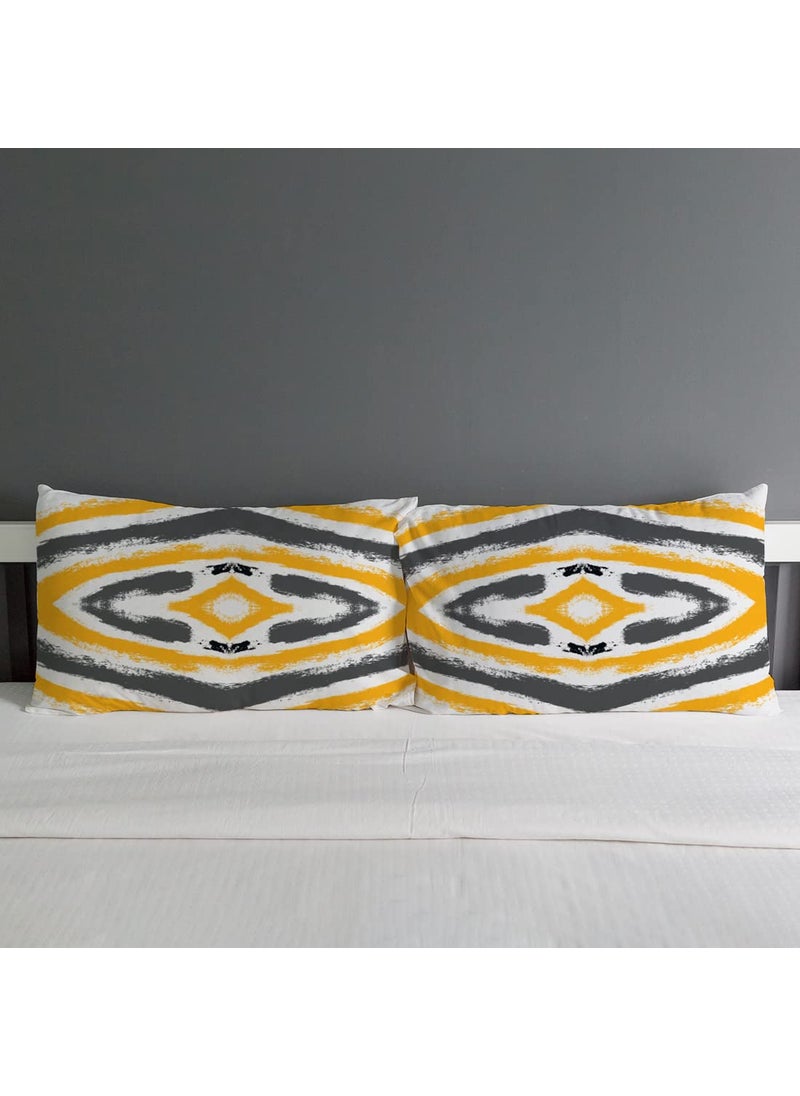 Crazyify Yellow Pillow Set of 2 Valentines Day Gift for GirlfriendBoyfriend Husband and Wife Pillow Pillow for BedroomLiving Room 2 Pillow 12x18 Inches