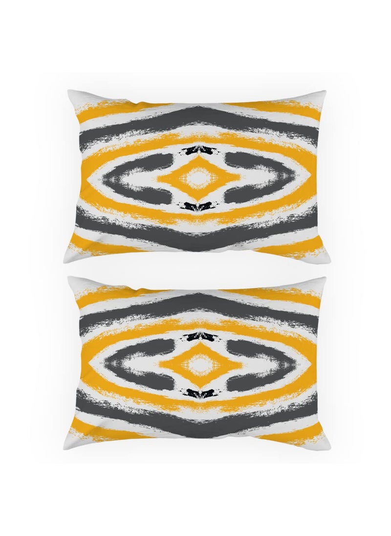 Crazyify Yellow Pillow Set of 2 Valentines Day Gift for GirlfriendBoyfriend Husband and Wife Pillow Pillow for BedroomLiving Room 2 Pillow 12x18 Inches