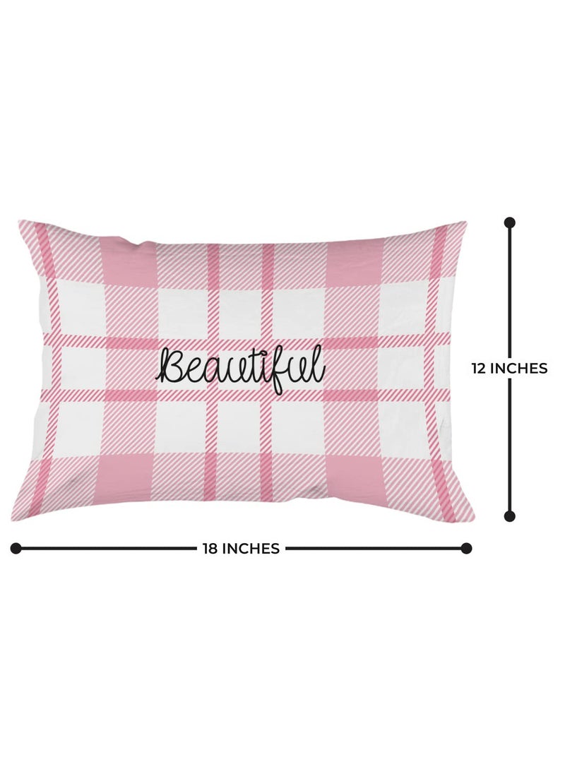 Crazyify Pink Pillow Set of 2 Valentines Day Gift for GirlfriendBoyfriend Husband and Wife Pillow Pillow for BedroomLiving Room Couple Pillow 12x18 Inches