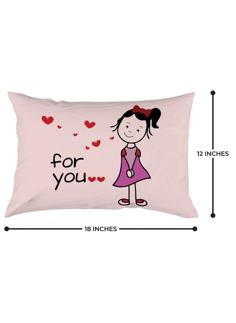 Crazyify All My Pillow Set of 2 Valentines Day Gift for GirlfriendBoyfriend Husband and Wife Pillow Pillow for BedroomLiving Room 2 Decorative Pillow 12x18 Inches