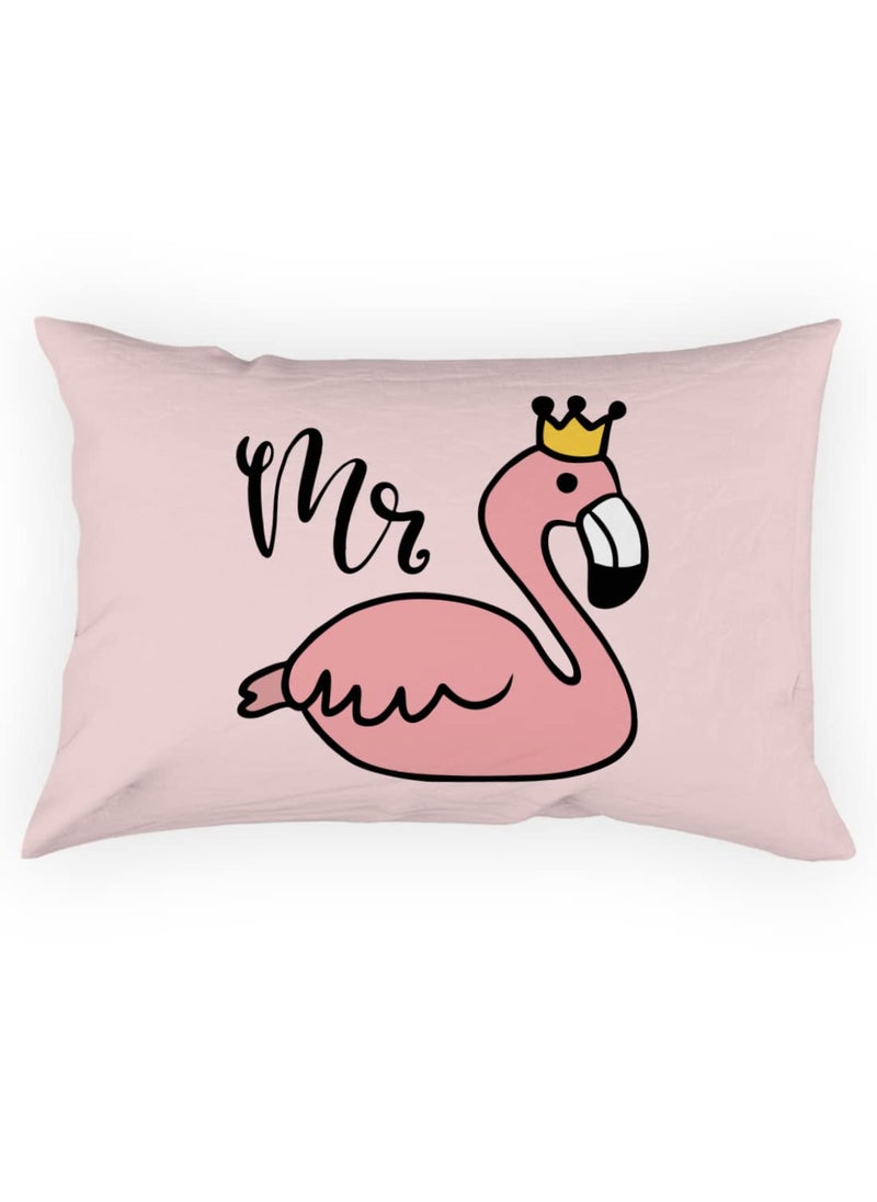Crazyify Mr Pillow Set of 2 Valentines Day Gift for GirlfriendBoyfriend Husband and Wife Pillow Pillow for BedroomLiving Room 2 Decorative Pillow 12x18 Inches
