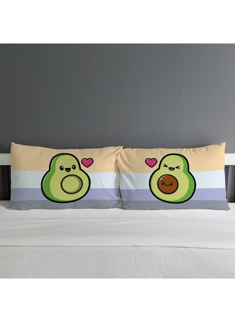 Crazyify Pillow Set of 2 Valentines Day Gift for GirlfriendBoyfriend Husband and Wife Pillow Pillow for BedroomLiving Room Decorative Pillow 12x18 Inches