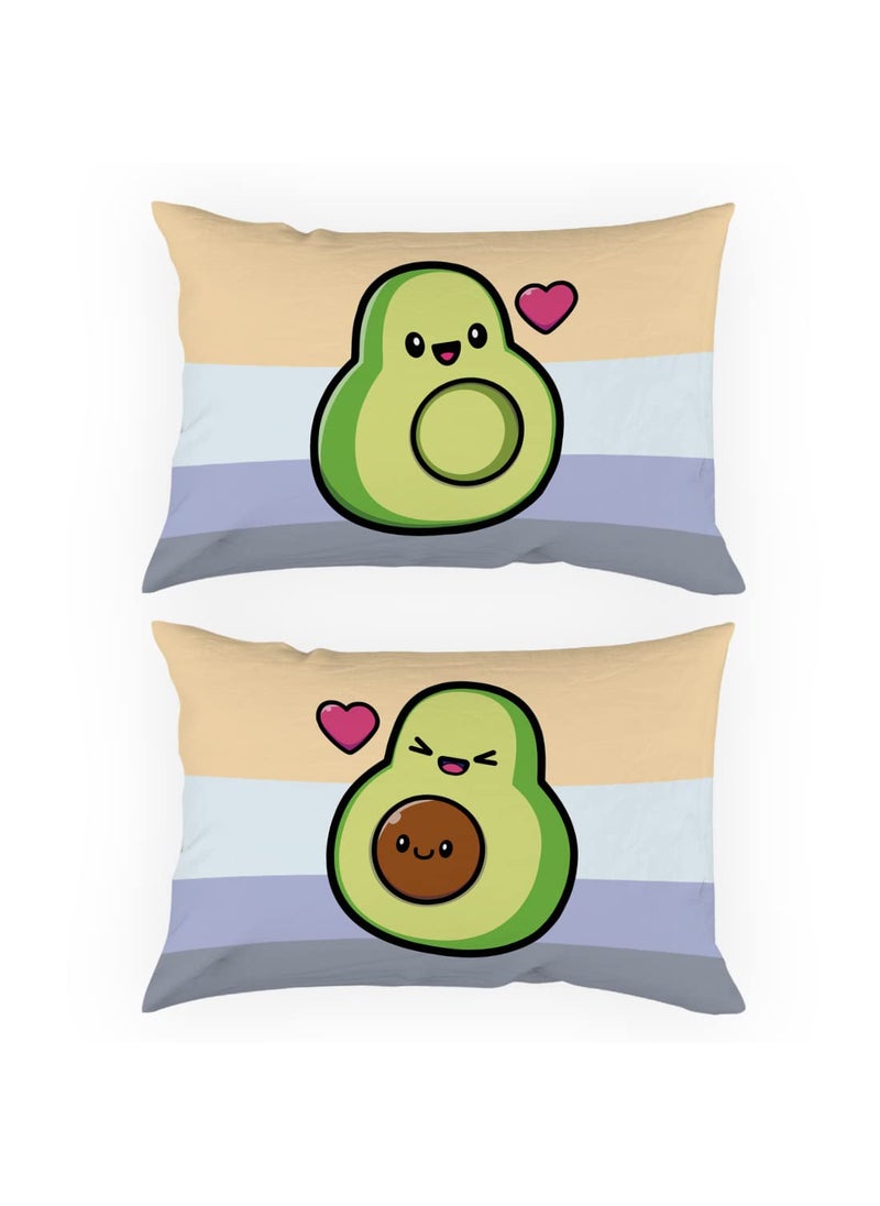 Crazyify Pillow Set of 2 Valentines Day Gift for GirlfriendBoyfriend Husband and Wife Pillow Pillow for BedroomLiving Room Decorative Pillow 12x18 Inches