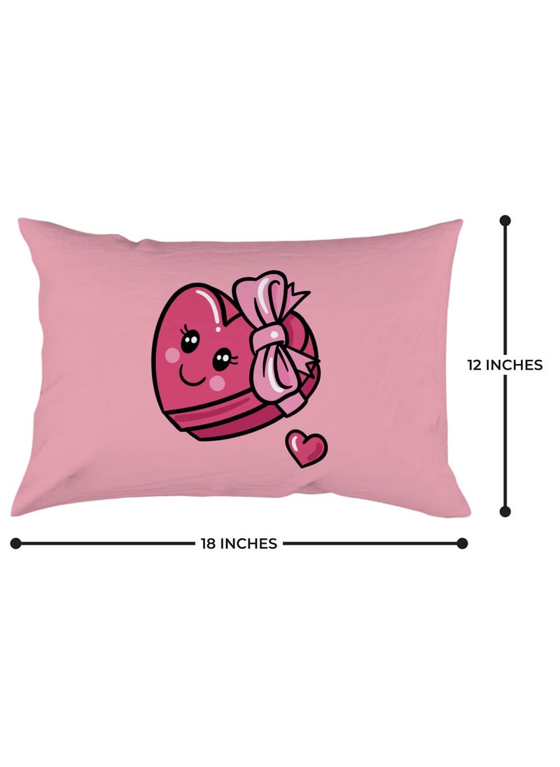 Crazyify Pink Pillow Set of 2 Valentines Day Gift for GirlfriendBoyfriend Husband and Wife Pillow Pillow for BedroomLiving Room 2 Decorative Pillow 12x18 Inches