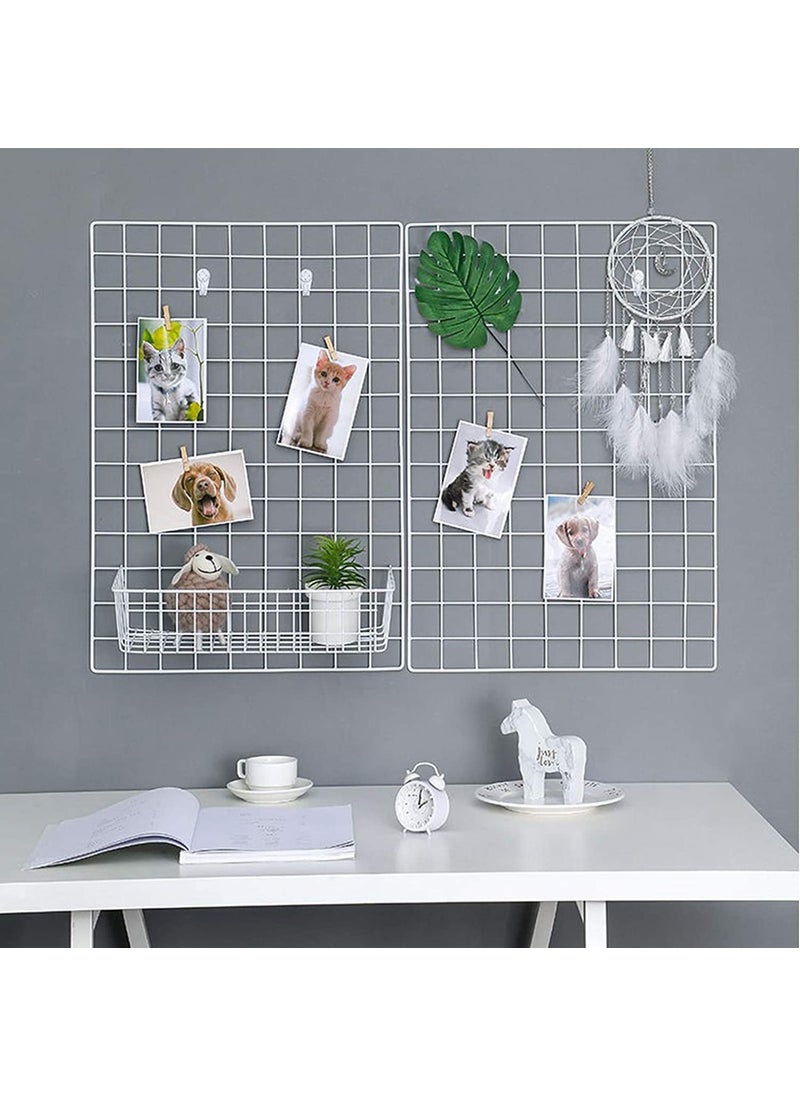 Moreyaji Metal Rectangular Frame with Square Design for Use Office Wall Picture Photo Instagram Decoration for Room 40X40cm White