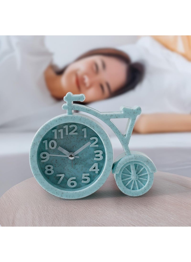 The Better Home Alarm Clock 135cm Alarm Clock for Students Loud Alarm Clock for Heavy Sleepers Mini Alarm Clock for Kids Alarm Clock for Bedroom Cycle Shaped Table Clock for Study Table Green