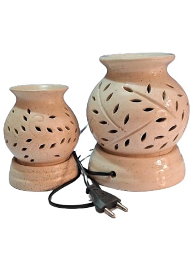 Kraftlik Handicrafts Fragrances Ceramic Electric Aroma Diffuser Oil Burner Electric Diffuser Burner with Oil for RoomOfficeHome Decor ARMBGMNEthinic