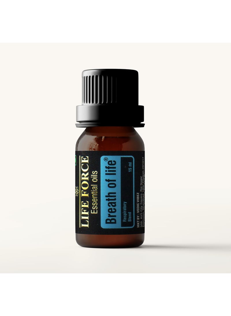 LIFE FORCE BREATH OF LIFE ESSENTIAL OILS BLEND A GRADE PREMIUM ESSENTIAL OILS 15ml Pack Of 1