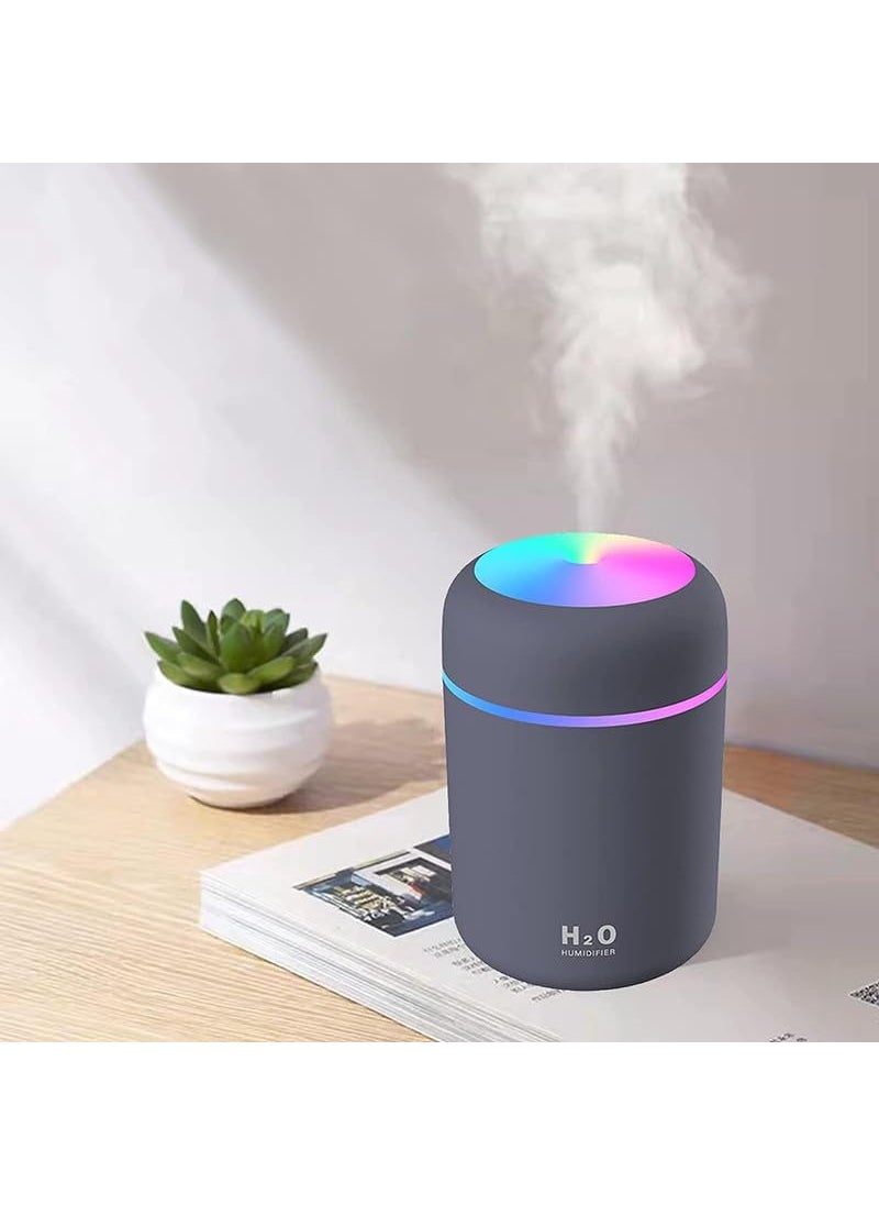 Cirkle Street Humidifier for Room Moisture Aroma Diffuser for Home Mist Maker Cool Mist Humidifier Small Quiet Air Humidifier Ultrasonic Essential Oil Diffuser Electric MultiColour