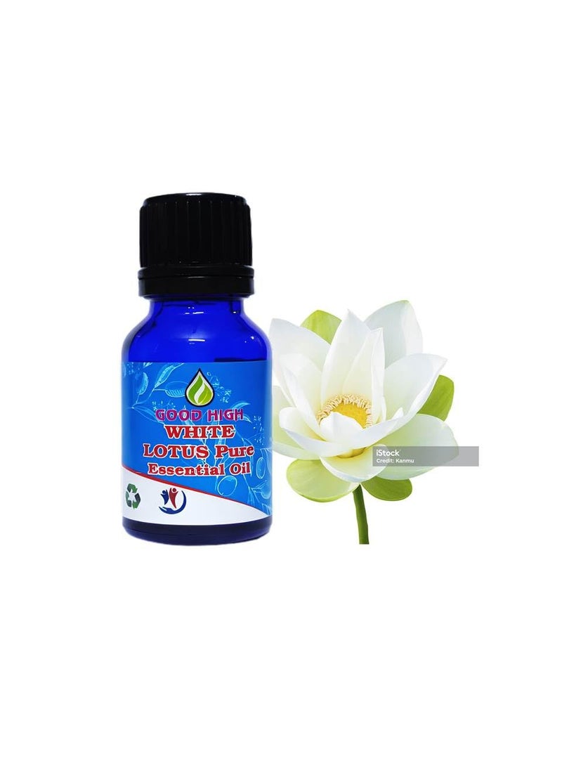 Good High White Lotus Essential Oil 100 Pure Natural Organic Vegan and Undiluted White Lotus Essential OilFor Personal Care Essential Oil By Good High 1014 oz 30 mL